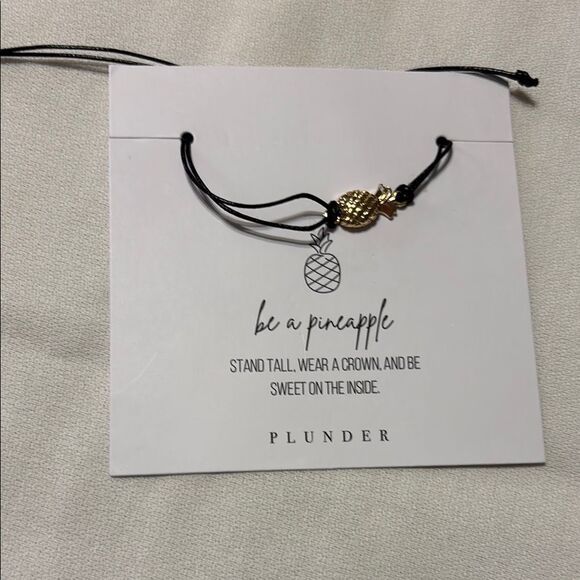 Plunder Pineapple Charm Adjustable Bracelet - Picture 1 of 5